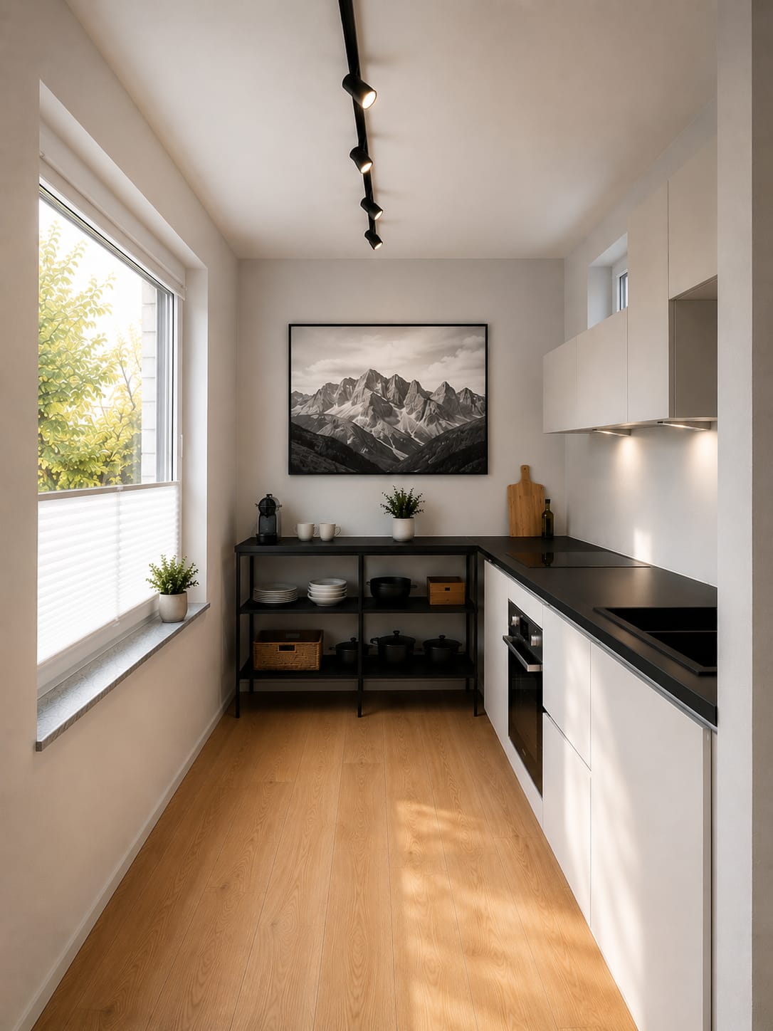 Moderne Küche der Rudelmut Ferienwohnung